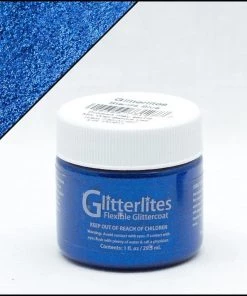 Starlite Blue Glitter Angelus Leather Paint