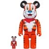 Medicom Corn Frosties Tony The Tiger 100% * 400% Bearbrick Set