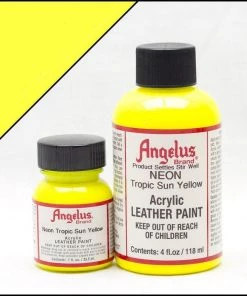 Leather Neon Paint Tropic Sun Yellow Angelus Neon Leather Paint
