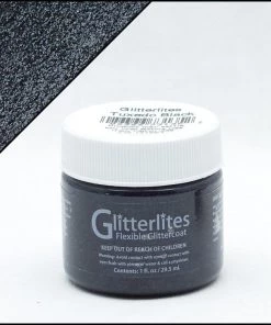 Angelus Glitterlites Paint Tuxedo Black Glitter Angelus Leather Paint