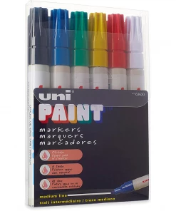 Posca Uni Paint Medium Tip Marker PX20 Set Of 6