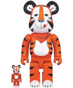 400% Bearbrick Tony The Tiger - Vintage Kelloggs - 400% & 100% Bearbrick By Medicom Toy