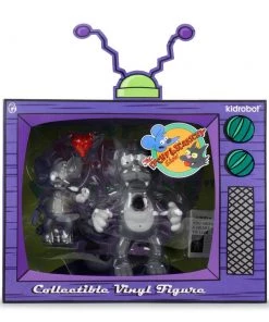 Itchy And Scratchy Grey Scale Version Medium Figure Set The Simpsons X Kidrobot