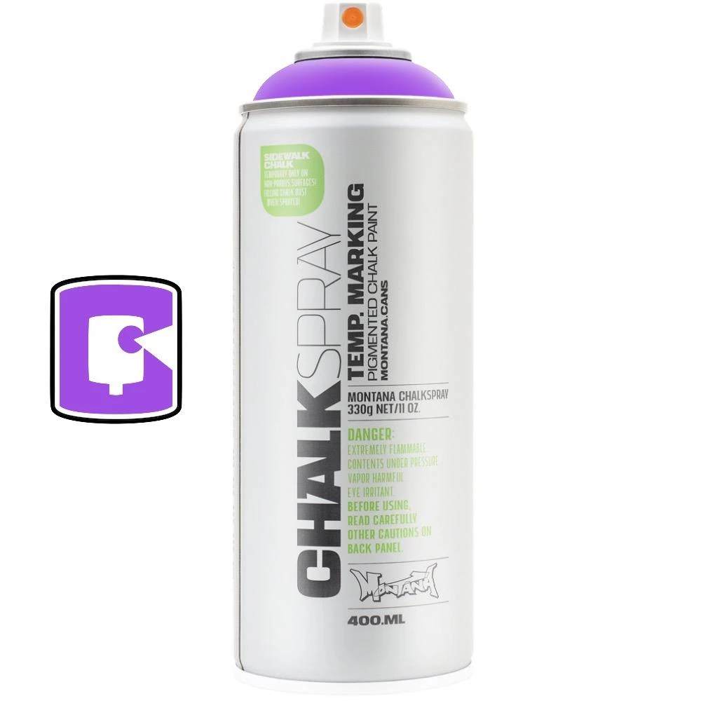 Montana Cans Violet 400ML Montana Chalk Spray Paint 1 Montana Cans Violet 400ML Montana Chalk Spray Paint