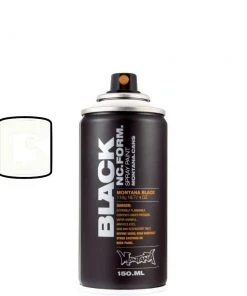 Montana Cans White 150ML Montana Black Spray Paint