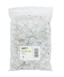 Spray Paint Caps Montana Fat Cap White Pink Dot